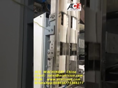 पीएलसी एचएमआई वॉलेट ऊतक उत्पादन लाइन पूर्ण स्वचालित 100 बैग/मिनट