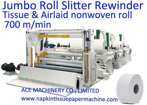 1500mm Large Reels 700 M/Min Maxi Jumbo Roll Tissue Machine