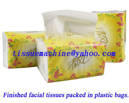 Hot Sealing 80 Bag / Min Tissue Paper Packaging Equipment